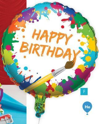 Party City Art party mylar balloon, single offer
