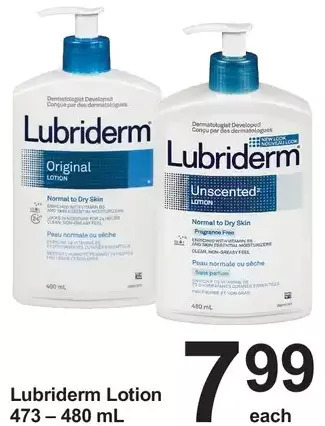 Pharmasave Lubriderm lotion offer