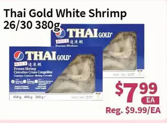 Blue Sky Supermarket Thai gold white shrimp offer