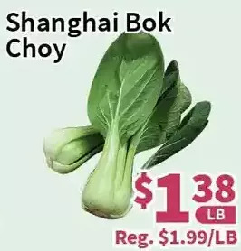 Blue Sky Supermarket Shanghai bok choy offer