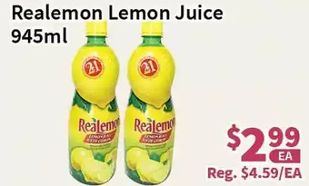 Blue Sky Supermarket Realemon lemon juice offer