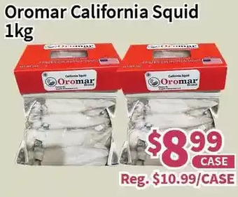 Blue Sky Supermarket Oromar california squid offer