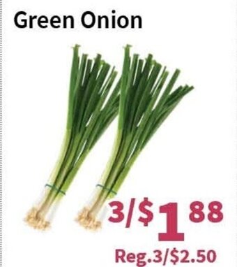 Blue Sky Supermarket Green onion offer