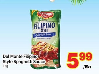 T&T Supermarket Del monte filipino style spaghetti sauce 1kg offer