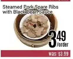 Nations Fresh Foods Steamed pork spare ribs with black bean sauce offer