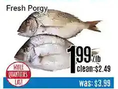 Nations Fresh Foods Fresh porgy offer