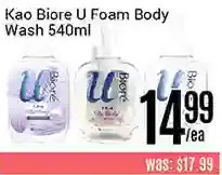 Nations Fresh Foods Kao biore u foam body wash offer