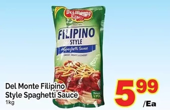 T&T Supermarket Del monte filipino style spaghetti sauce offer