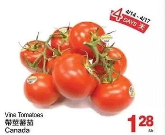 T&T Supermarket Vine tomatoes offer