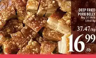 Al Premium Food Mart Deep fried pork belly offer