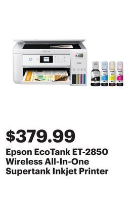 Best Buy Epson ecotank et-2850 wireless all-in-one supertank inkjet printer offer