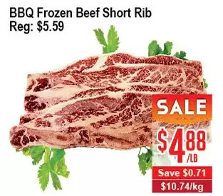 Skyland Foodmart Bbq frozen beef short rib offer