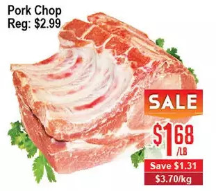 Skyland Foodmart Pork chop offer