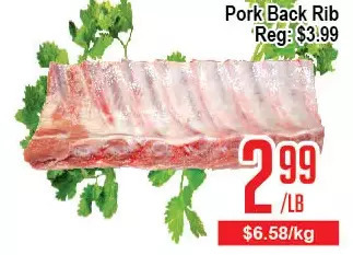 Skyland Foodmart Pork back rib offer