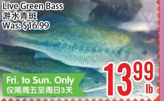 Bestco Food Mart Live green bass offer