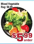 Top Food Supermarket Mixed vegetable offer