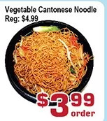 Top Food Supermarket Vegetable cantonese noodle offer