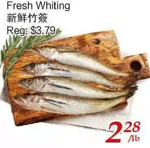 Tone Tai Supermarket Fresh whiting offer