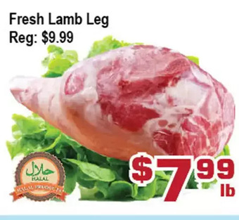 Top Food Supermarket Fresh lamb leg offer