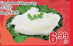 Hong Tai Supermarket Fresh beef omasum offer