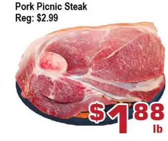 Top Food Supermarket Pork picnic steak offer