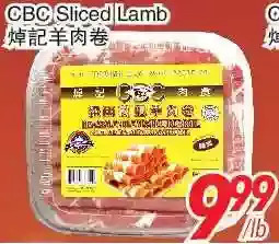 Foody World Cbc sliced lamb offer