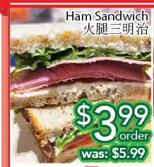 Ample Food Market Ham sandwich offer