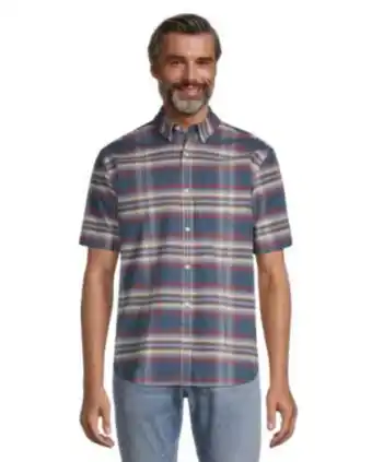 Mark's Men's classic fit short sleeve oxford casual shirt offer