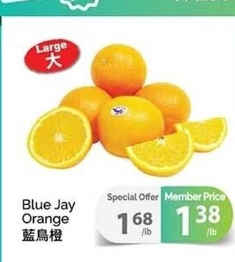 T&T Supermarket Blue jay orange per lb offer