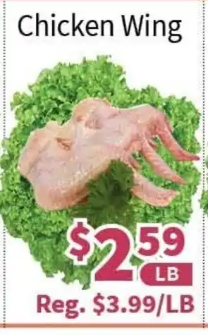 Blue Sky Supermarket Chicken wing per lb offer