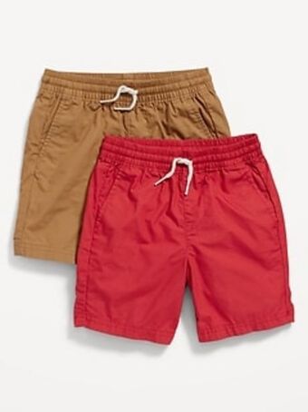 Old Navy Drawstring poplin shorts 2-pack for toddler boys offer