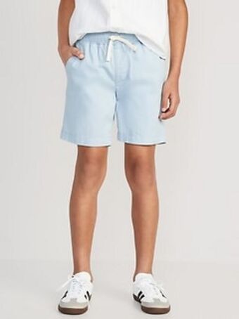 Old Navy Twill non-stretch jogger shorts for boys (above knee) offer