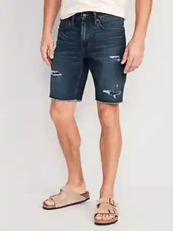 Old Navy Slim built-in flex cut-off jean shorts for men -- 9.5-inch inseam offer