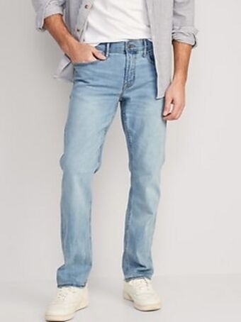 Old Navy Straight 360° stretch performance jeans for men offer