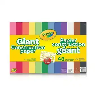 Staples Crayola giant construction paper offer