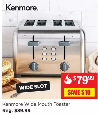 Kitchen Stuff Plus Kenmore wide mouth toaster offer