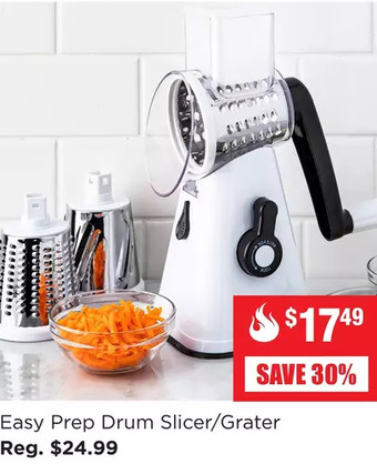 Kitchen Stuff Plus Easy prep drum slicer/grater offer
