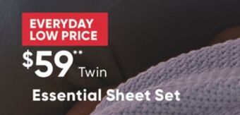 Sleep Country Essential sheet set offer
