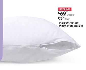 Sleep Country Malouf® protect pillow protector set offer