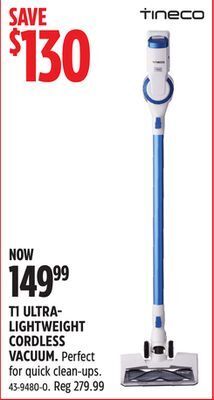 Canadian Tire Tineco t1 ultra lightweight cordless vacuum offer