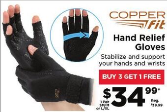 Showcase Hand relief gloves offer