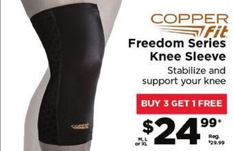 Showcase Freedom series knee sleeve offer