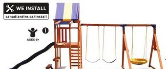 Canadian Tire Sportspower grand mesa wooden swing play centre offer