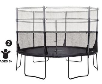 Canadian Tire Plum space zone 12' trampoline and enclosure offer