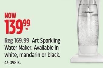 Canadian Tire Sodastream art sparkling water maker offer