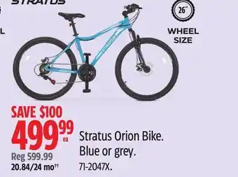 Canadian Tire Stratus orion bike offer