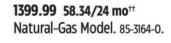 Canadian Tire Natural-gas model offer
