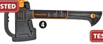 Canadian Tire Fiskars 14 hatchet with shock-absorbing fibercomp handle offer