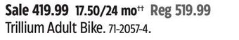Canadian Tire Stratus trillium adult bike offer