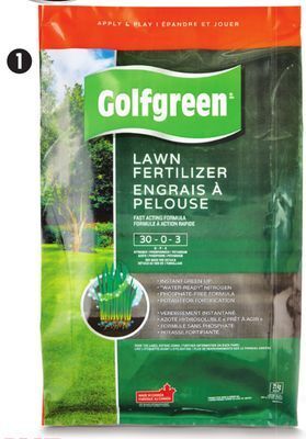 Canadian Tire Golfgreen lawn fertilizer offer